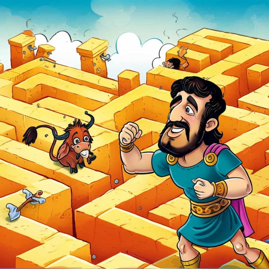 The Might of Heracles and the Shadow of Knossos: A Mythological Exploration