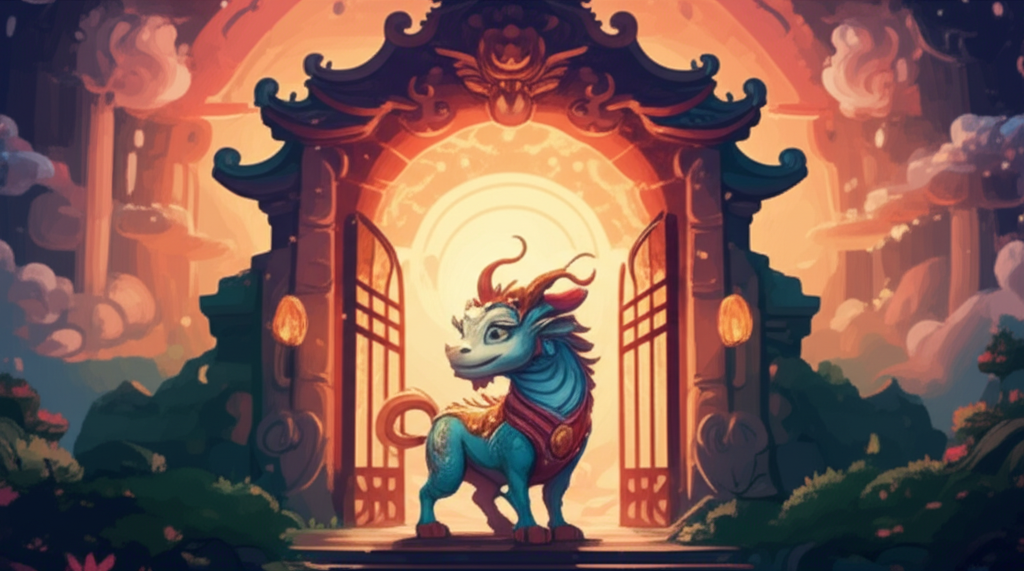 The Qilin and the Gate of Dawn: A Tapestry of Ancient Chinese Lore