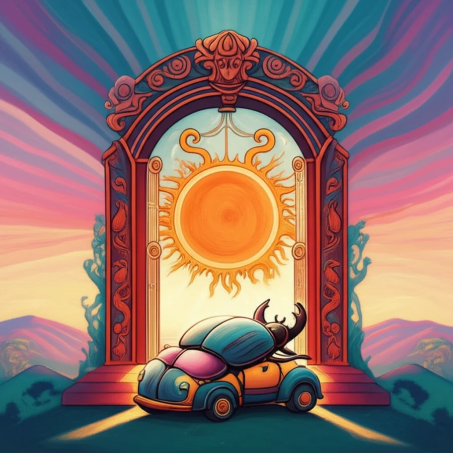The Scarab and the Gate of Dawn: A Glimpse into Ancient Lore