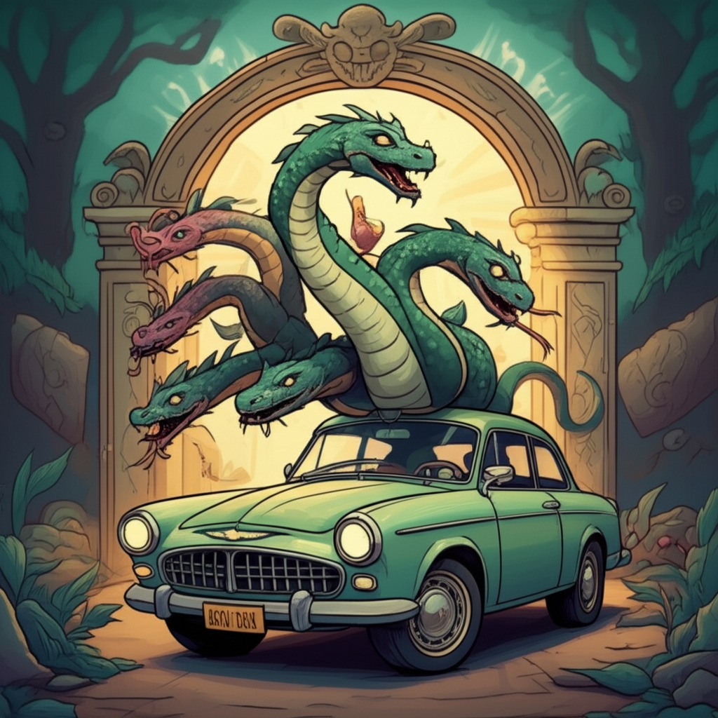 The Serpent of Many Heads and the Glimmering Threshold: A Tale from Ancient Lore