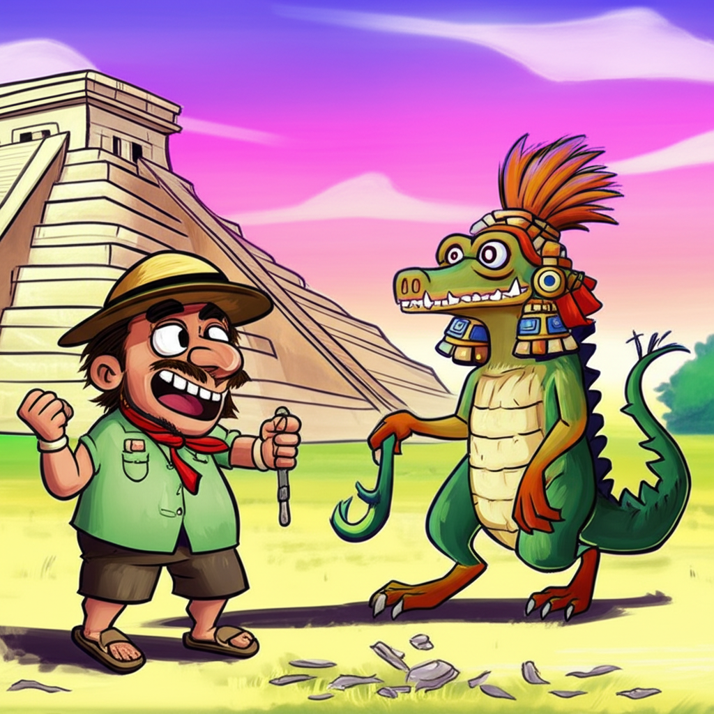 The Shadow Beneath the Sacred Waters: An Encounter with the Ahuitzotl of Chichen Itza