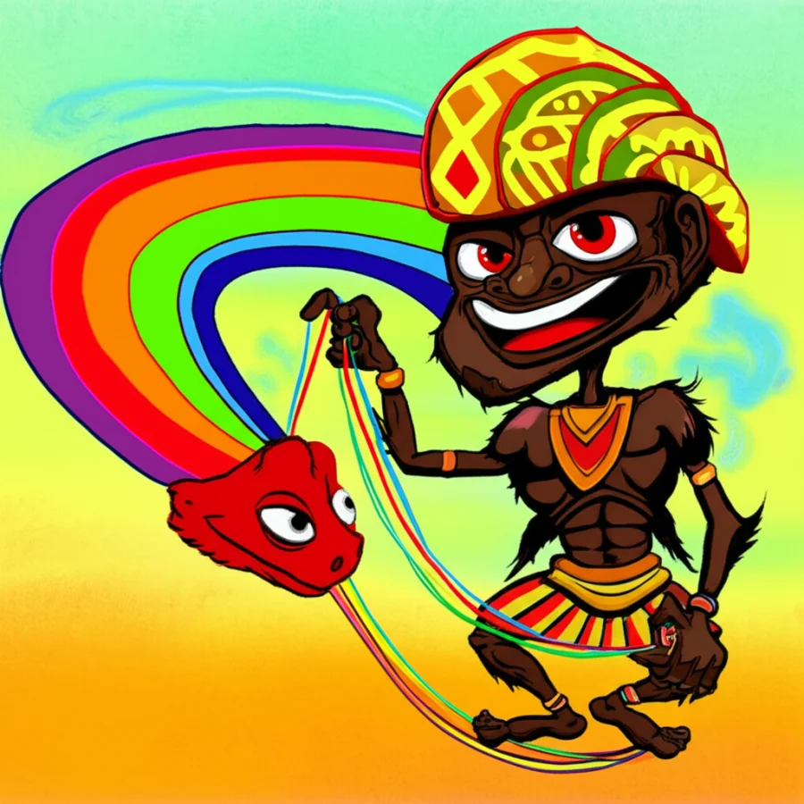 The Shimmering Covenant: Anansi and the Oath of the Rainbow Serpent