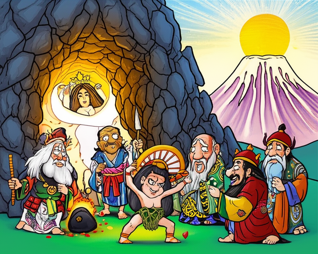 The Sun Goddess and the Birth of a Sacred Peak: Amaterasu’s Cave and the Origins of Mount Fuji
