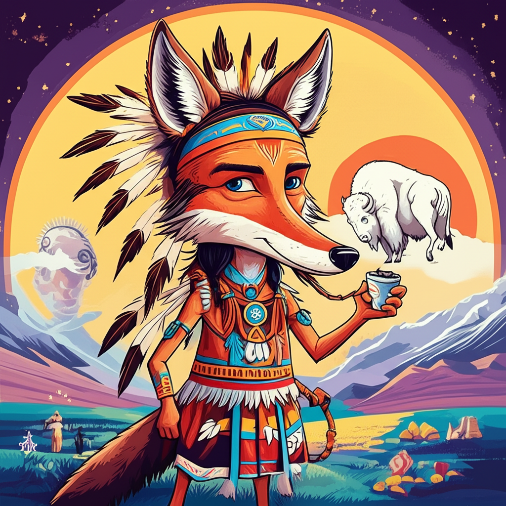 The Trickster’s Gaze: Coyote and the Prophecy of the White Buffalo