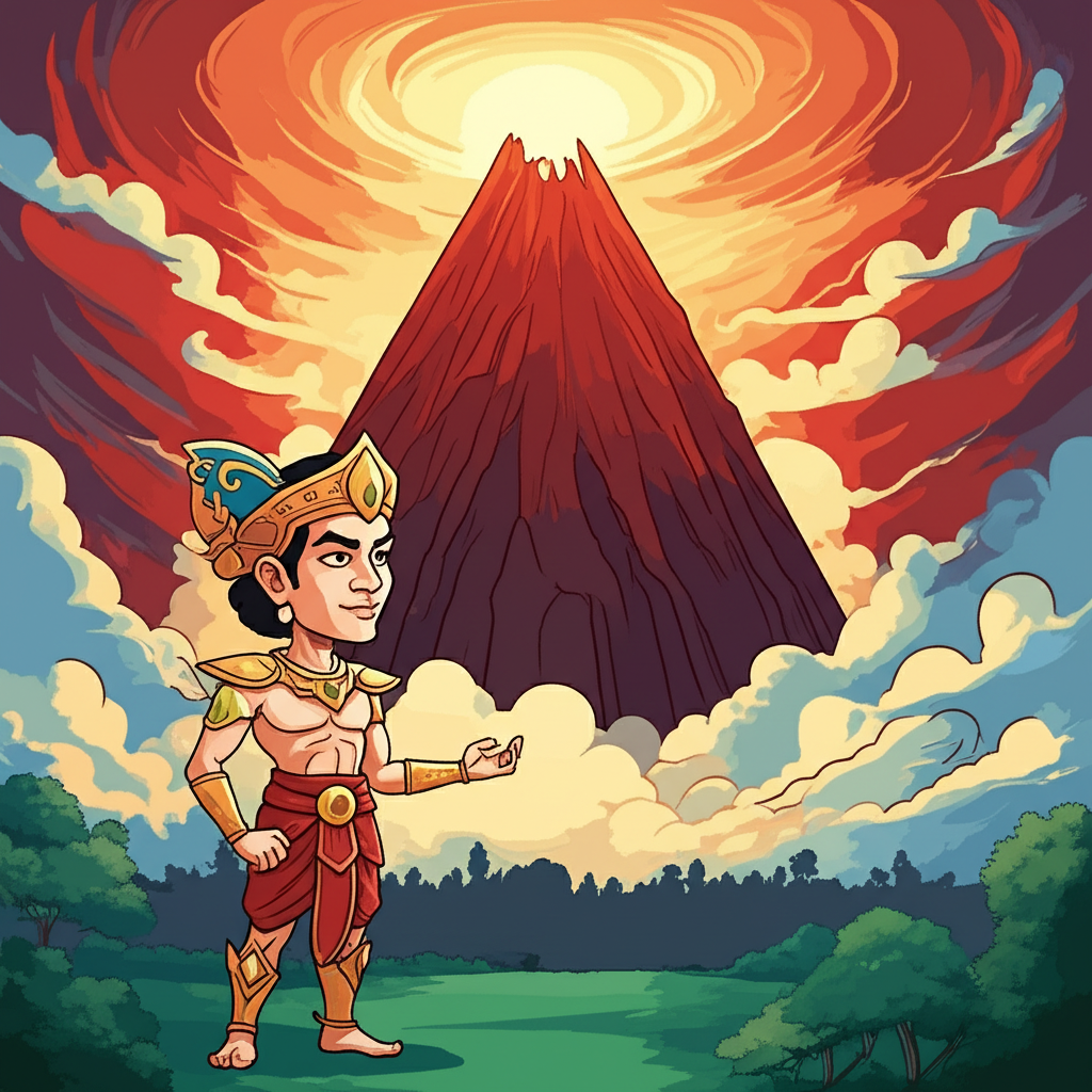 Whispers of the Sunda Highlands: Ande-Ande Lumut and the Oath of Gunung Tangkuban Perahu