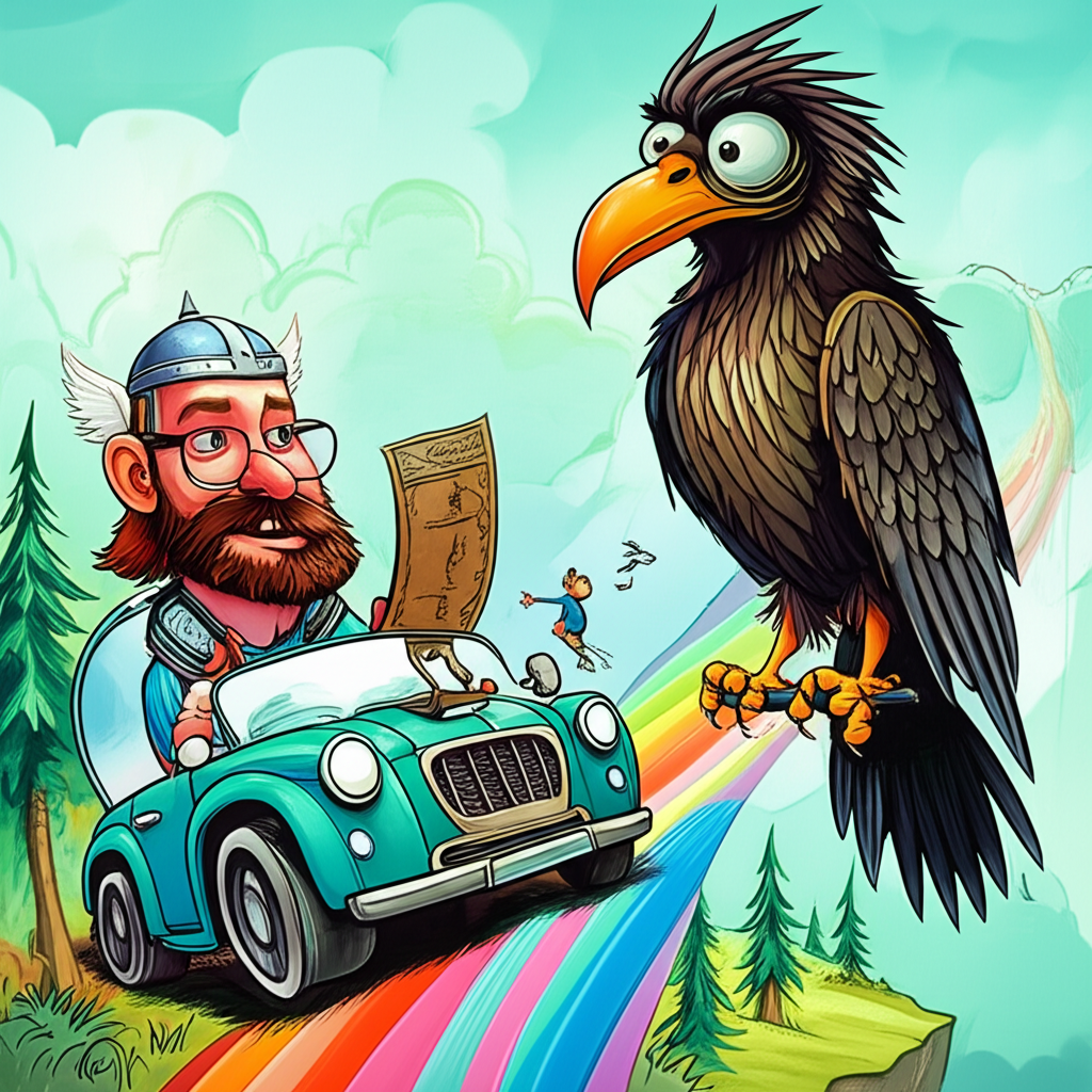 An Echo Across the Rainbow: Encounter with the Huginn of Bifrost