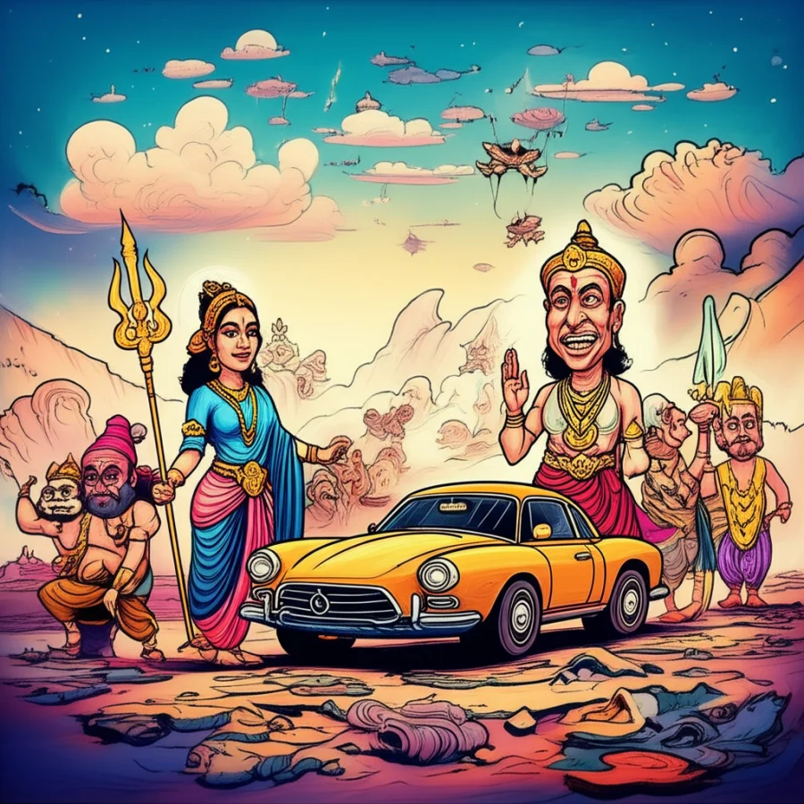 Echoes from the Celestial Realm: A Narrative Exploration of the "Aftermath of Vaikuntha"