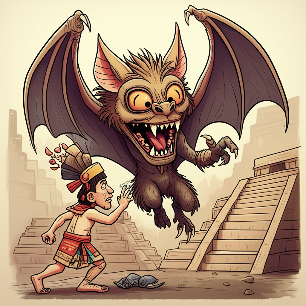 Echoes in the Stone: An Encounter with the Camazotz of Tenochtitlan