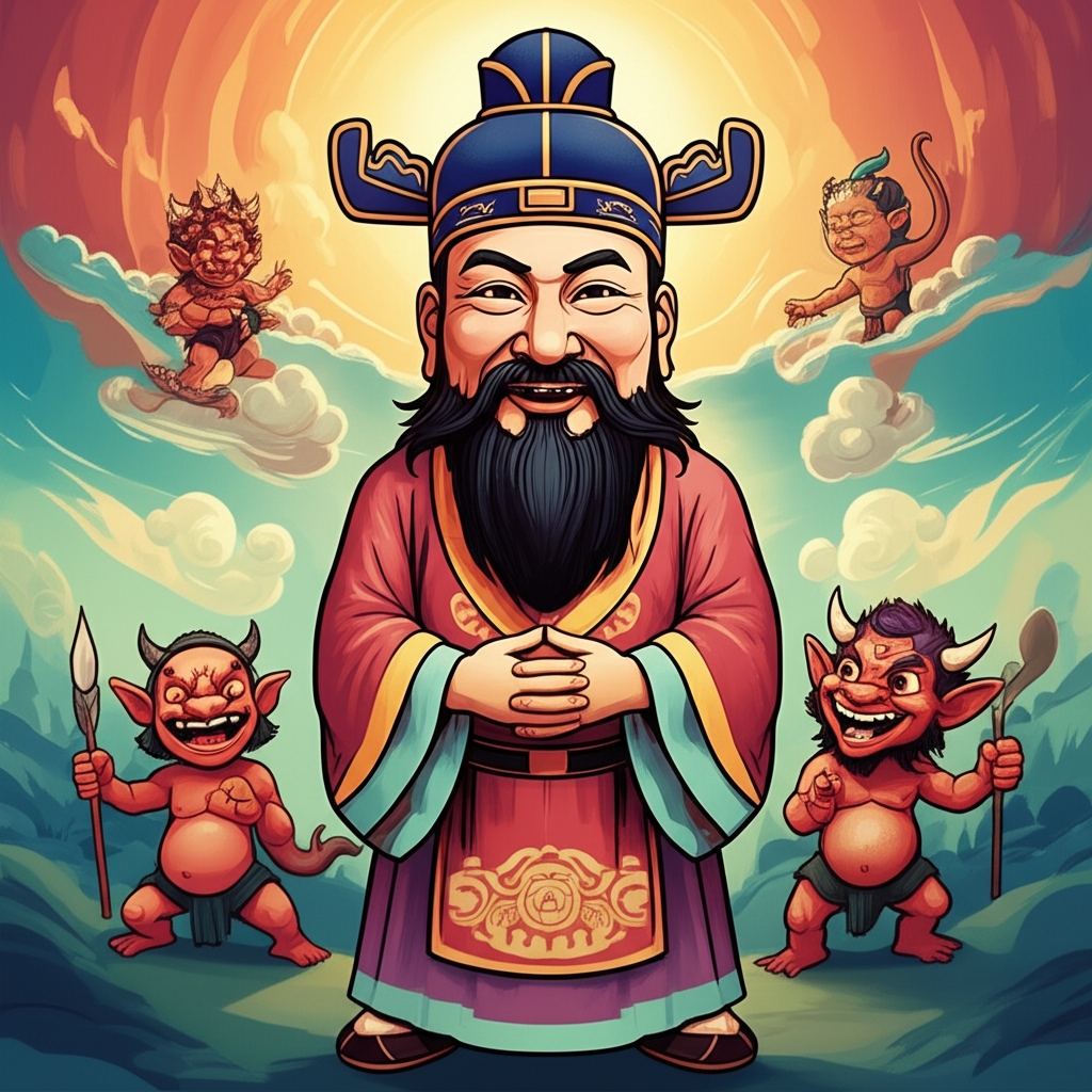 Echoes of Dangun: Where Dokkaebi Dance and Heavenly Whispers Descend