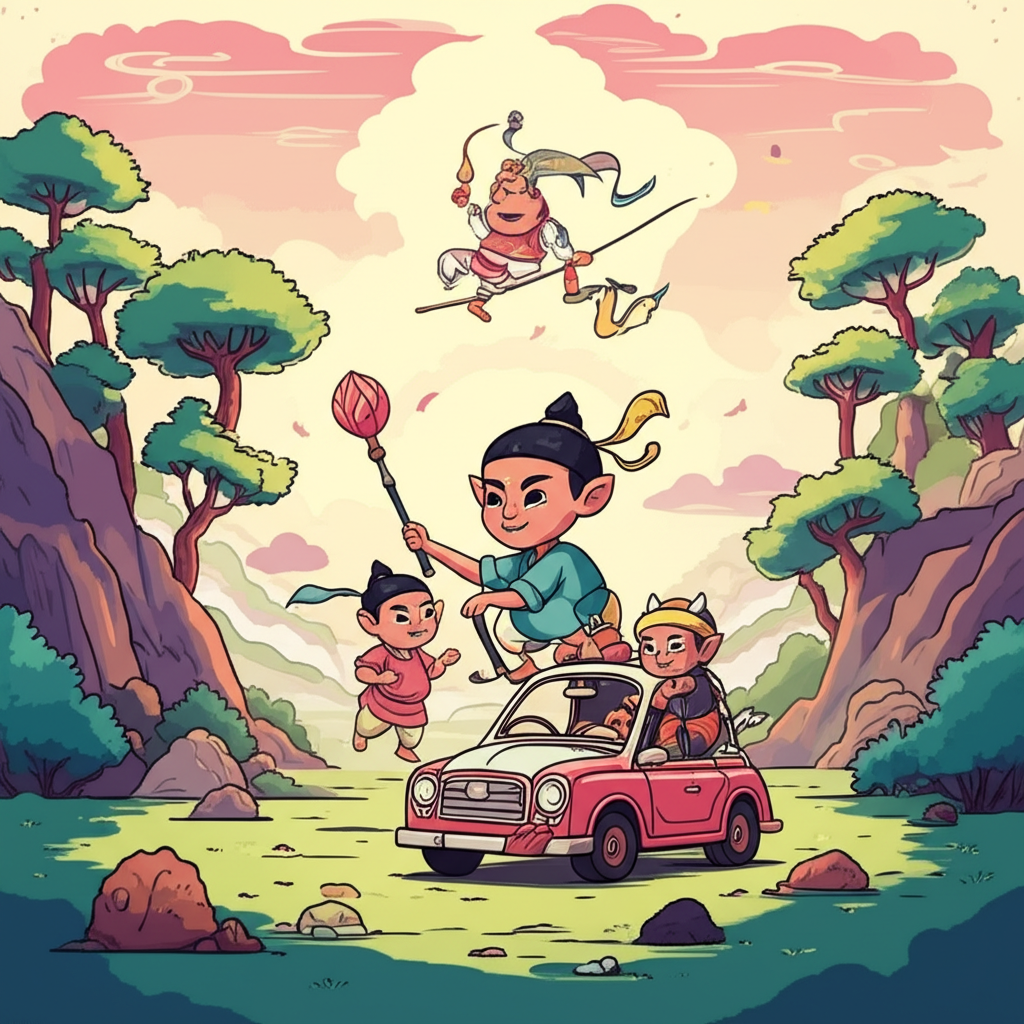 Echoes of Jacheongbi: A Mythic Tapestry of Heavenly Descent and Dokkaebi Encounters