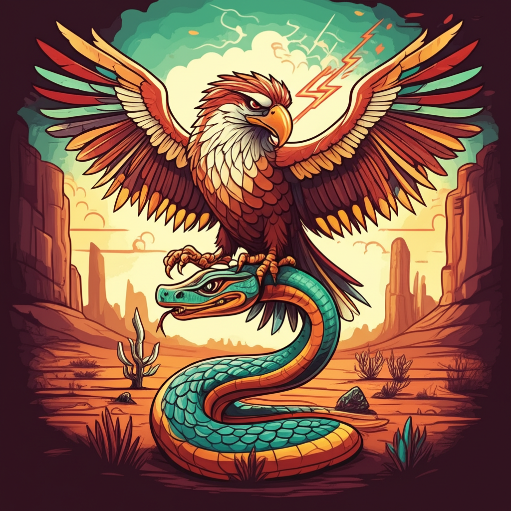 Echoes of Thunderbird and Uktena: Whispers from the Navajo Nation