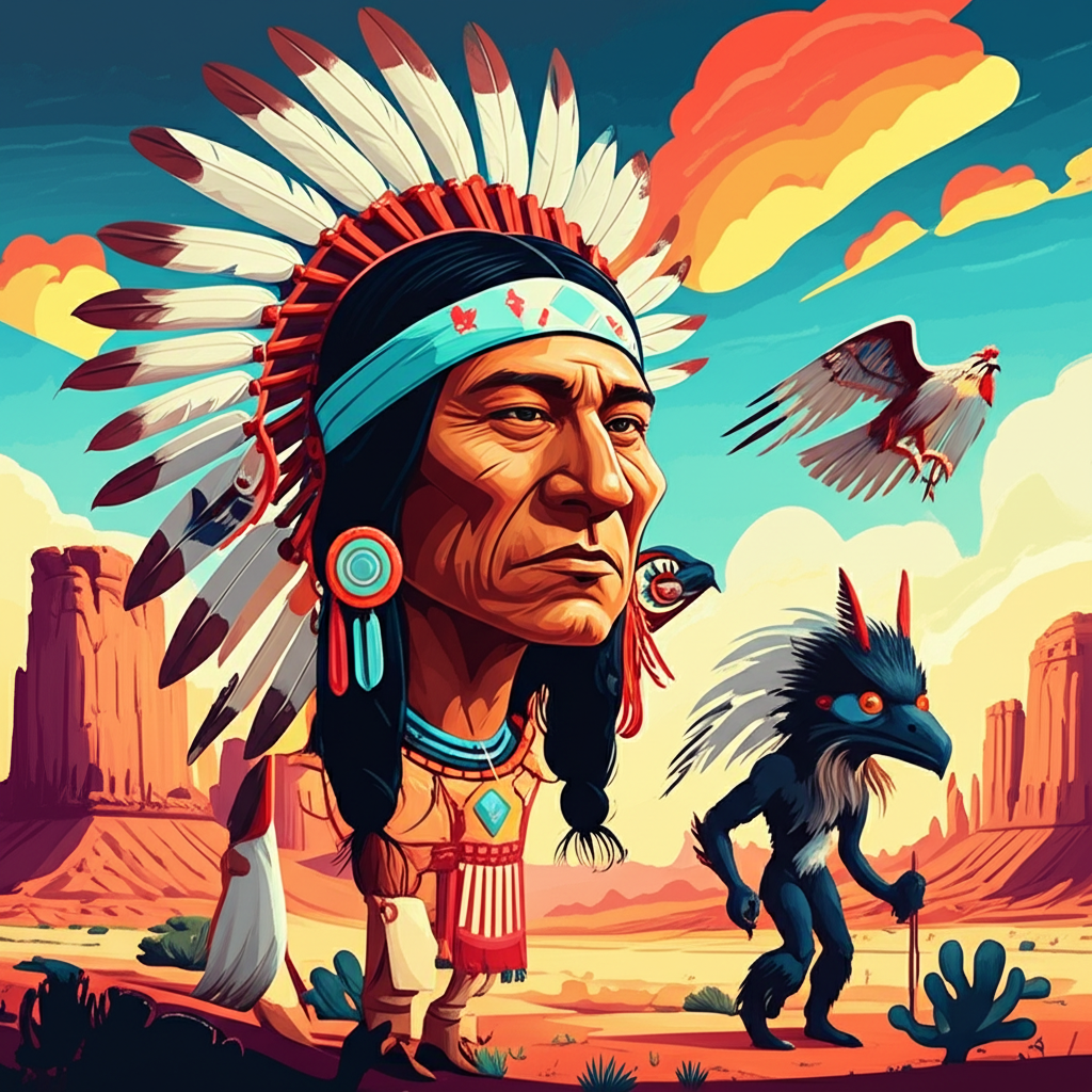 Echoes of Thunderbird and the Shadow of the Wendigo: A Navajo Tale of Balance and Caution