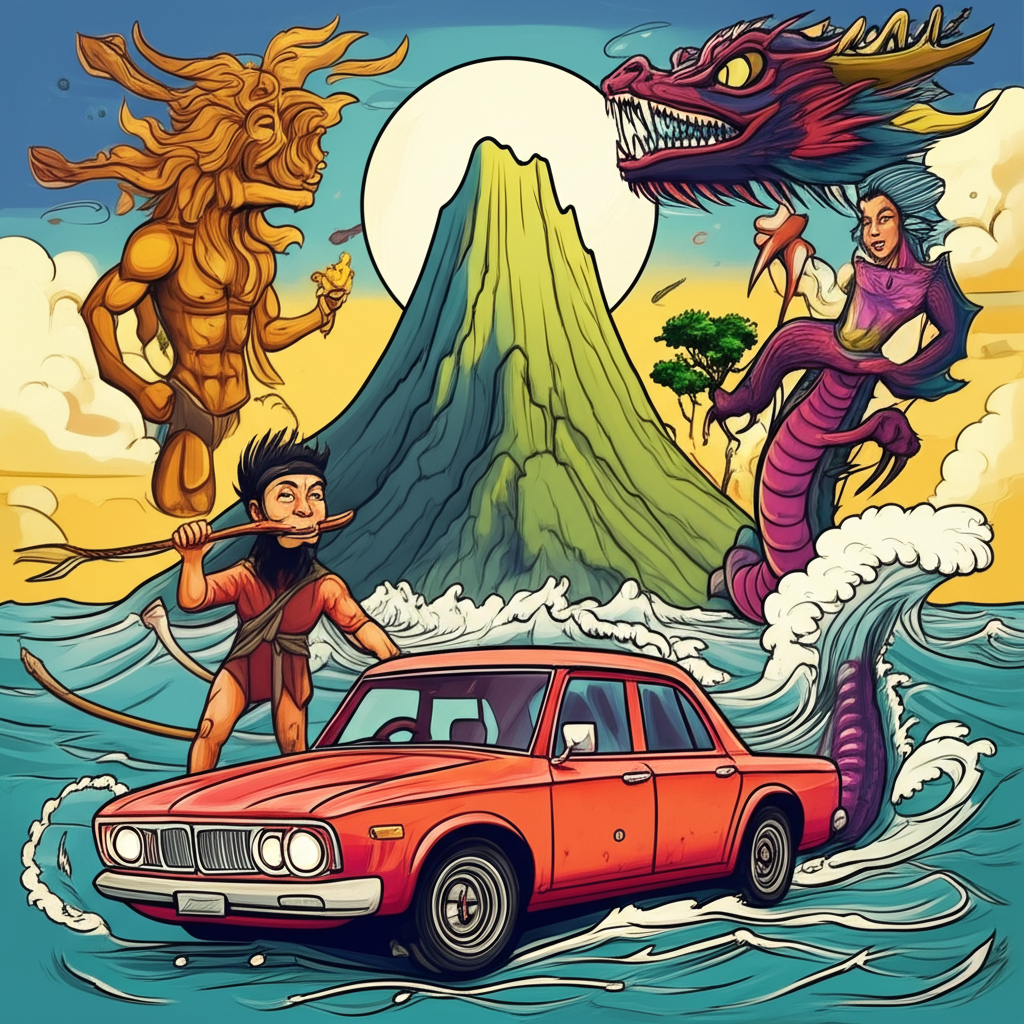 Echoes of the Deep and the Mountain: A Tale of Amanikable, Bakunawa, and Makiling