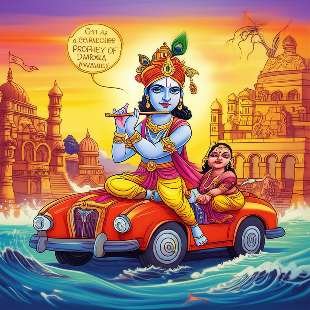 Echoes of the Submerged City: The Prophecy of Dvaraka