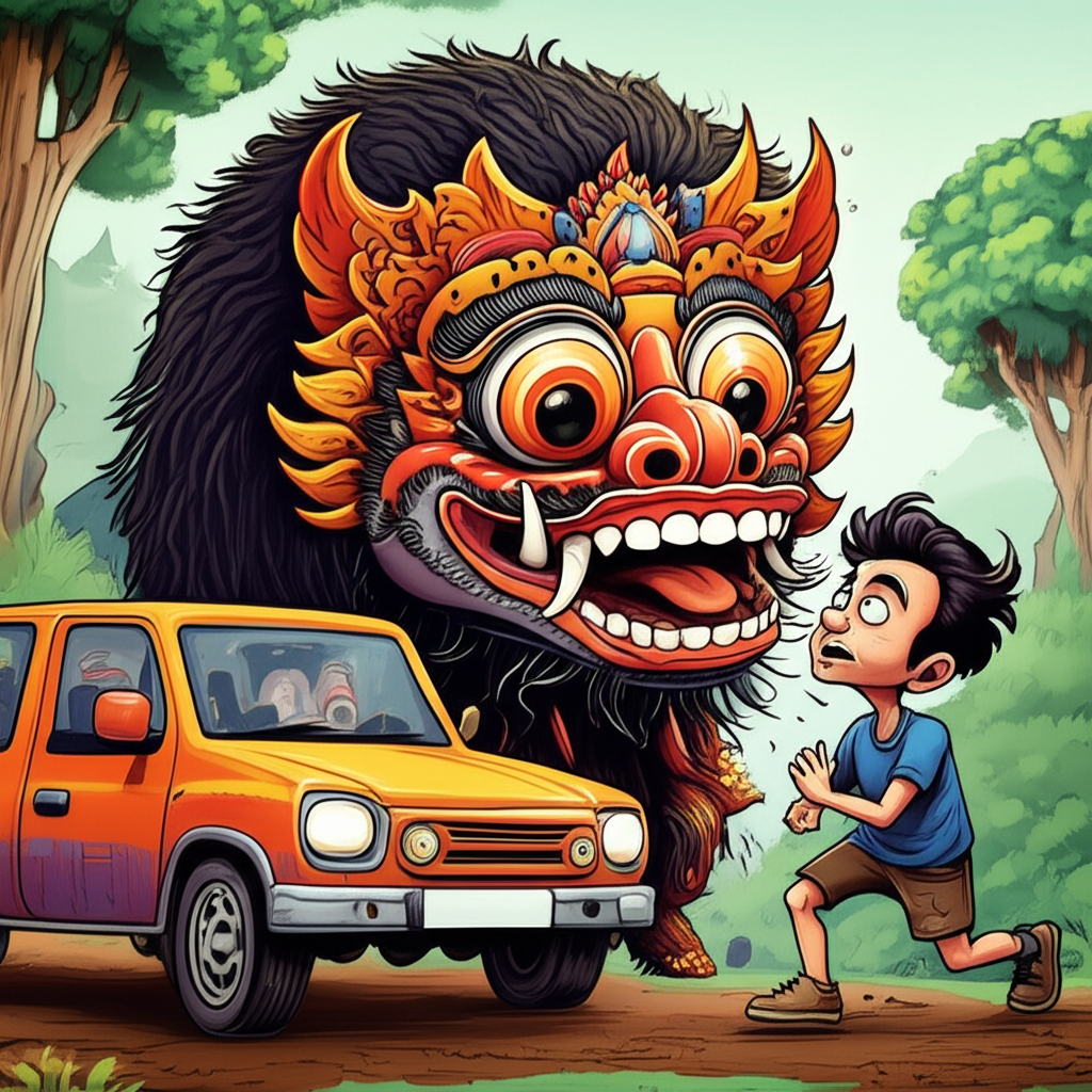 Encounter with the Barong of Prambanan: A Journey Through the Shadows of Java