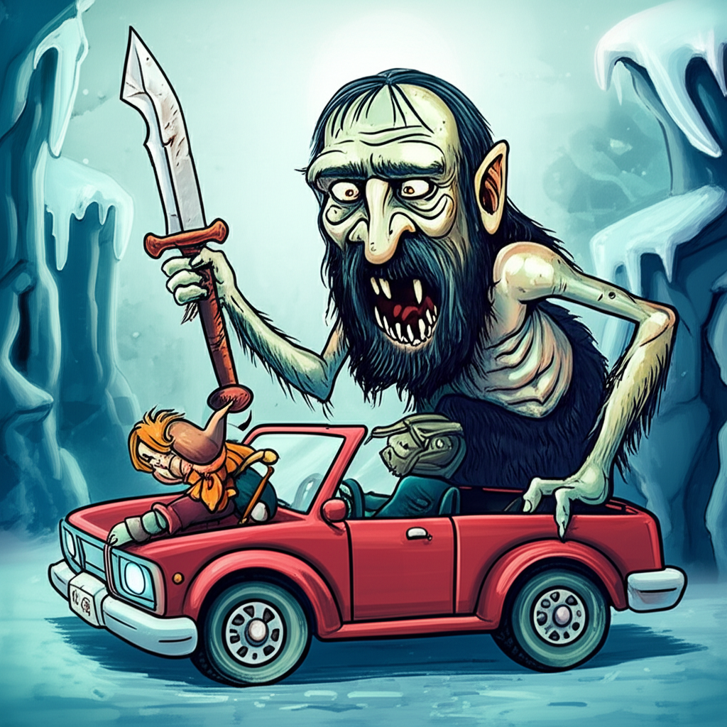 Encounter with the Draugr of Niflheim: A Tale from Norse Mythology