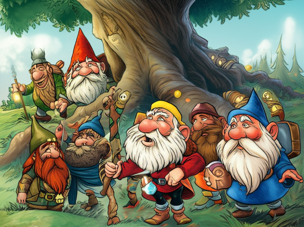Encounter with the Dwarves of Yggdrasil: A Tale from the Norse Lands