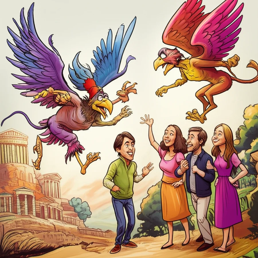 Encounter with the Harpies of Palatine Hill: A Roman Echo