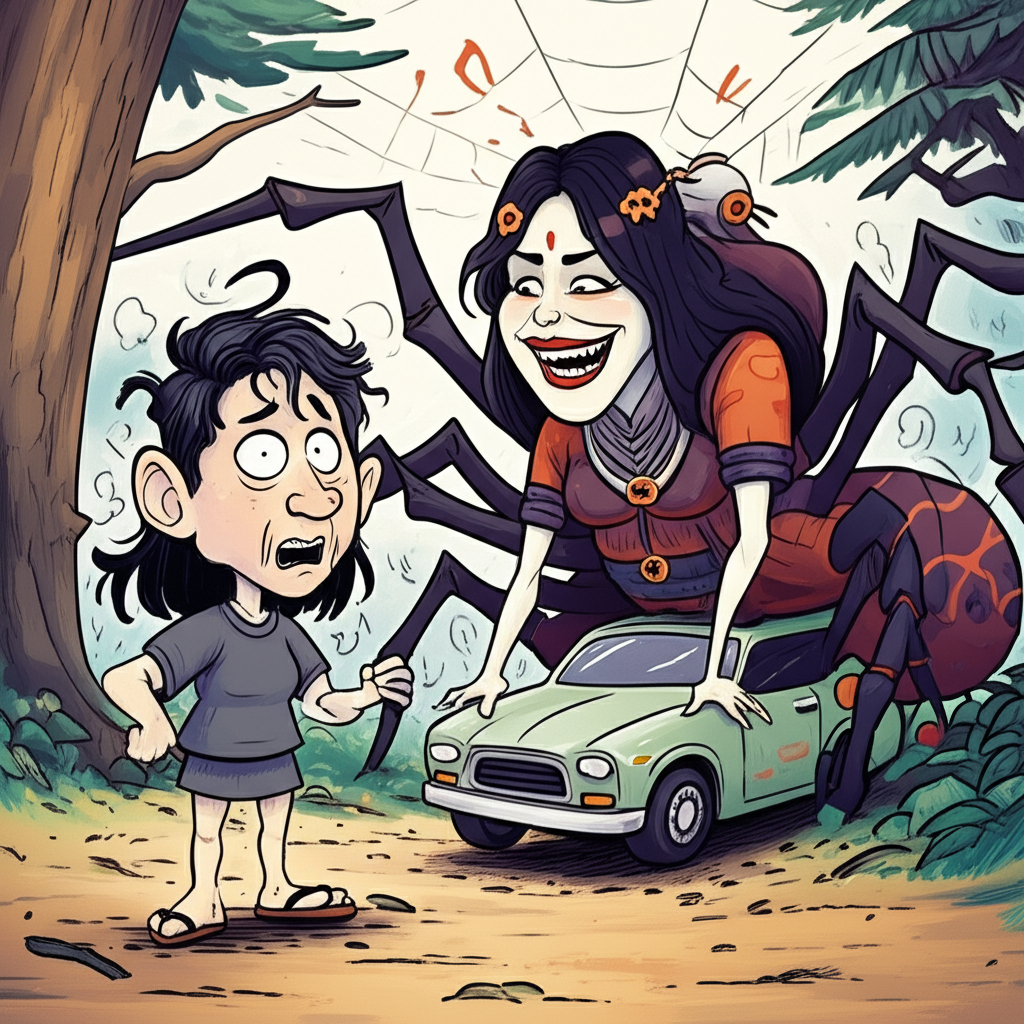 Encounter with the Jorogumo of Ise Grand Shrine