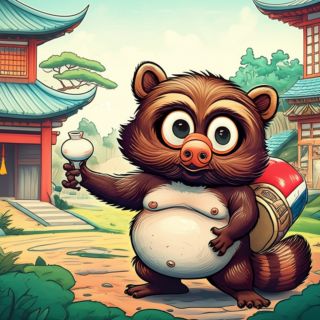 Encounter with the Tanuki of Izumo: A Tale from Ancient Japan