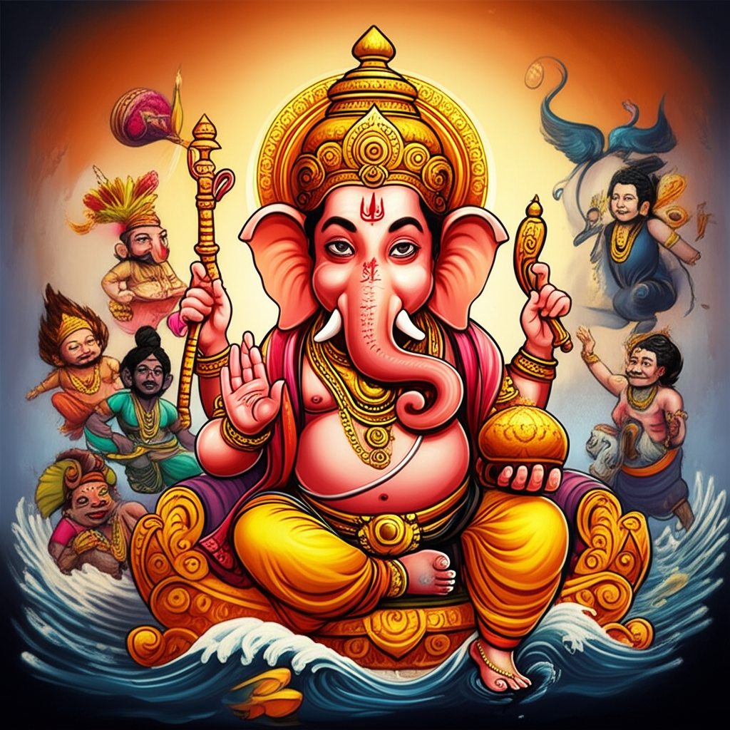 Ganesha and the Oath of Samudra Manthan: A Story from Ancient India