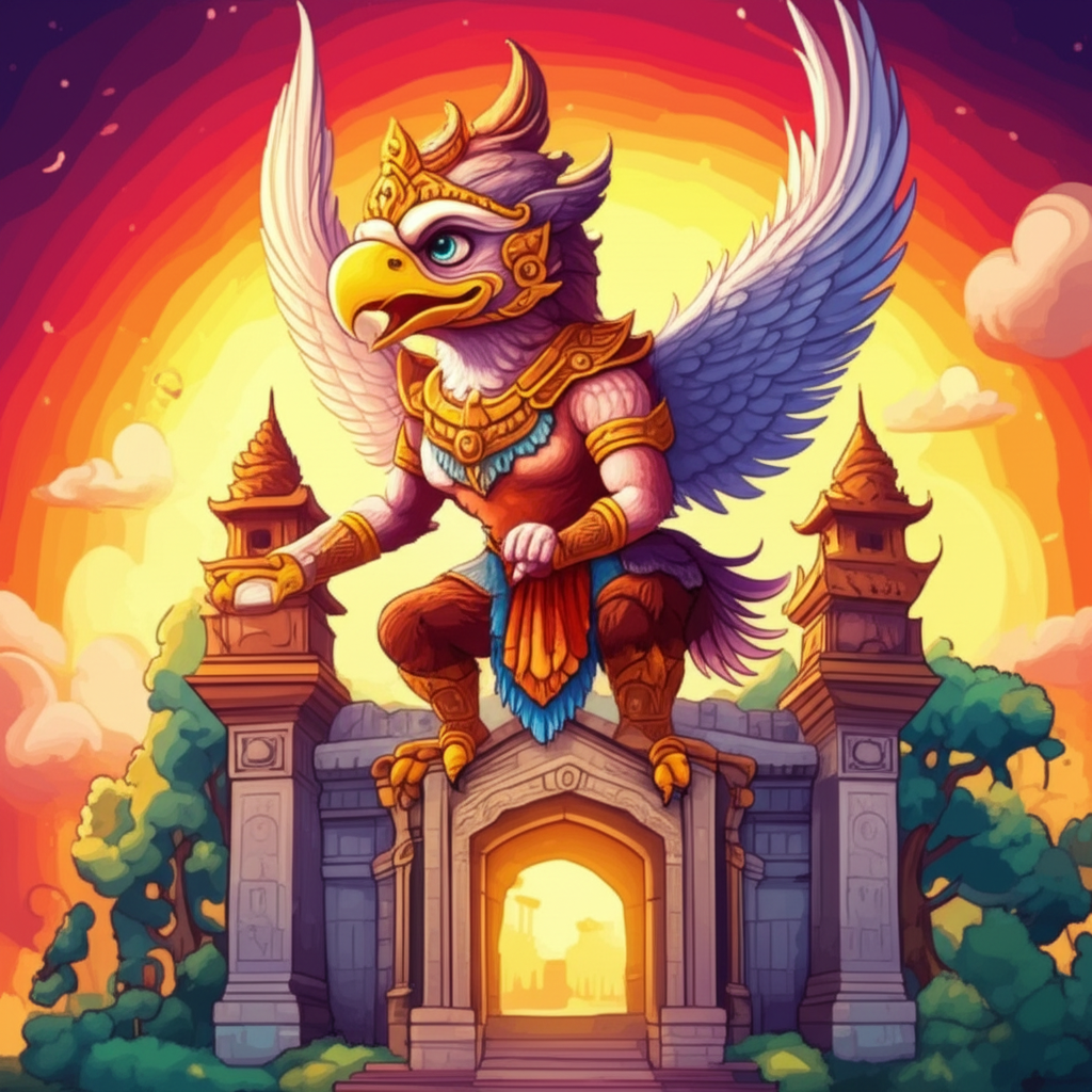 Garuda and the Gate of Dawn: A Tale of Ancient Skies and Unyielding Duty
