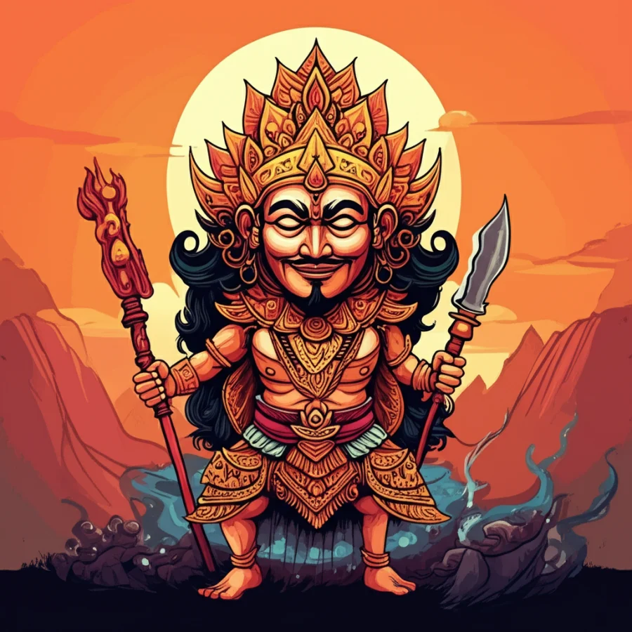 Guardians of the Smoking Mountain: The Tale of Rangda and Gunung Tangkuban Perahu