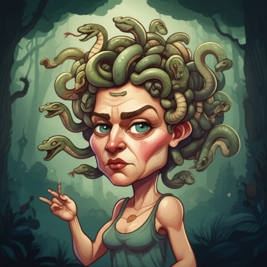Medusa and the Forest of Shadows: A Tale from Ancient Lore