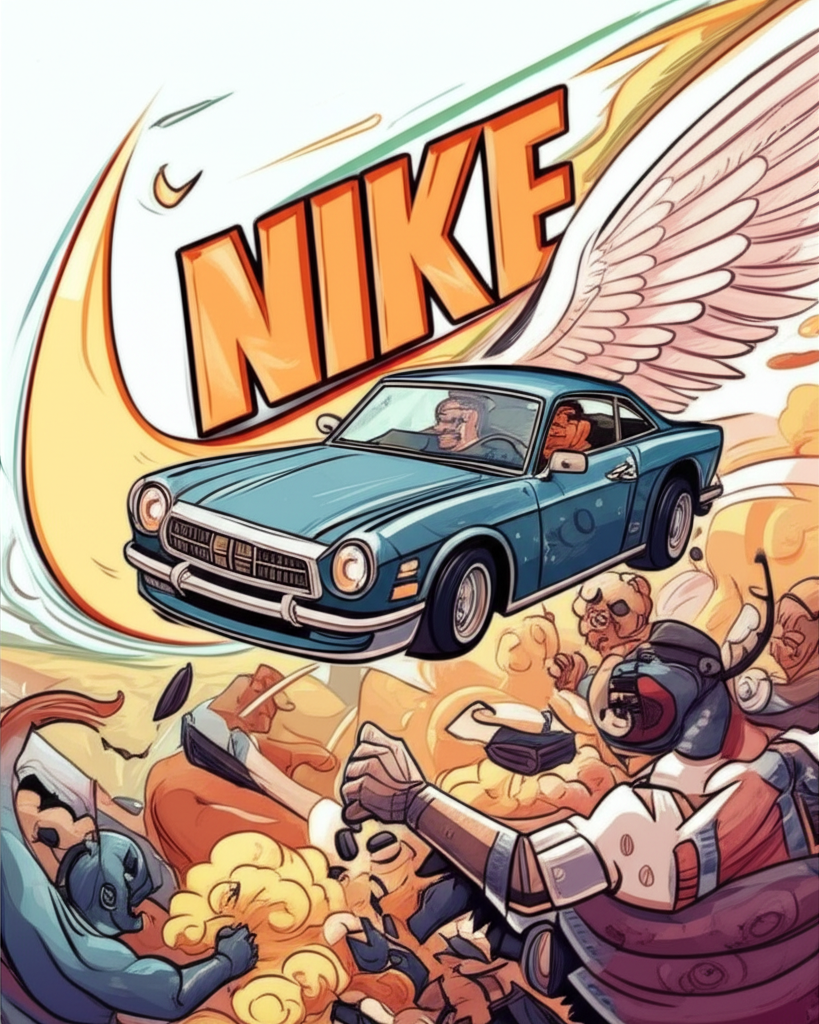 Nike and the Echoes of Titanomachy: A Mythological Clash of Eras