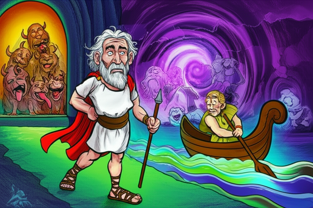 Odysseus and the Voyage of Hades (Underworld)