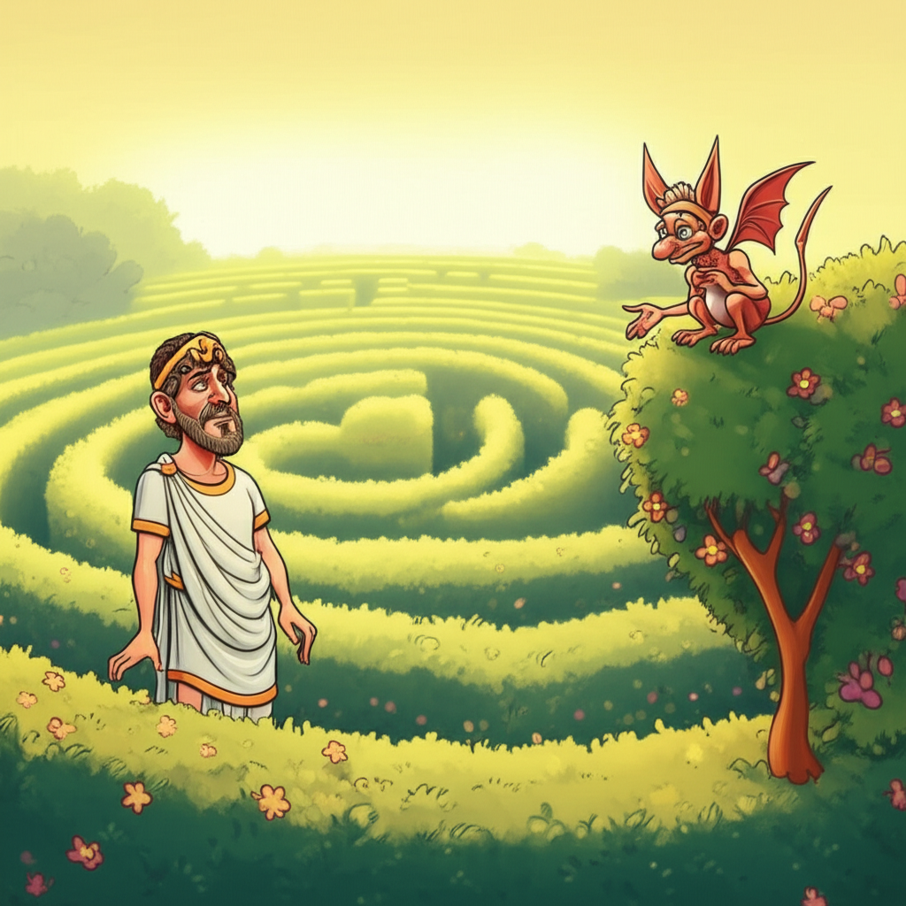 Oedipus and the Labyrinth of Arcadia: A Journey Through Myth and Meaning