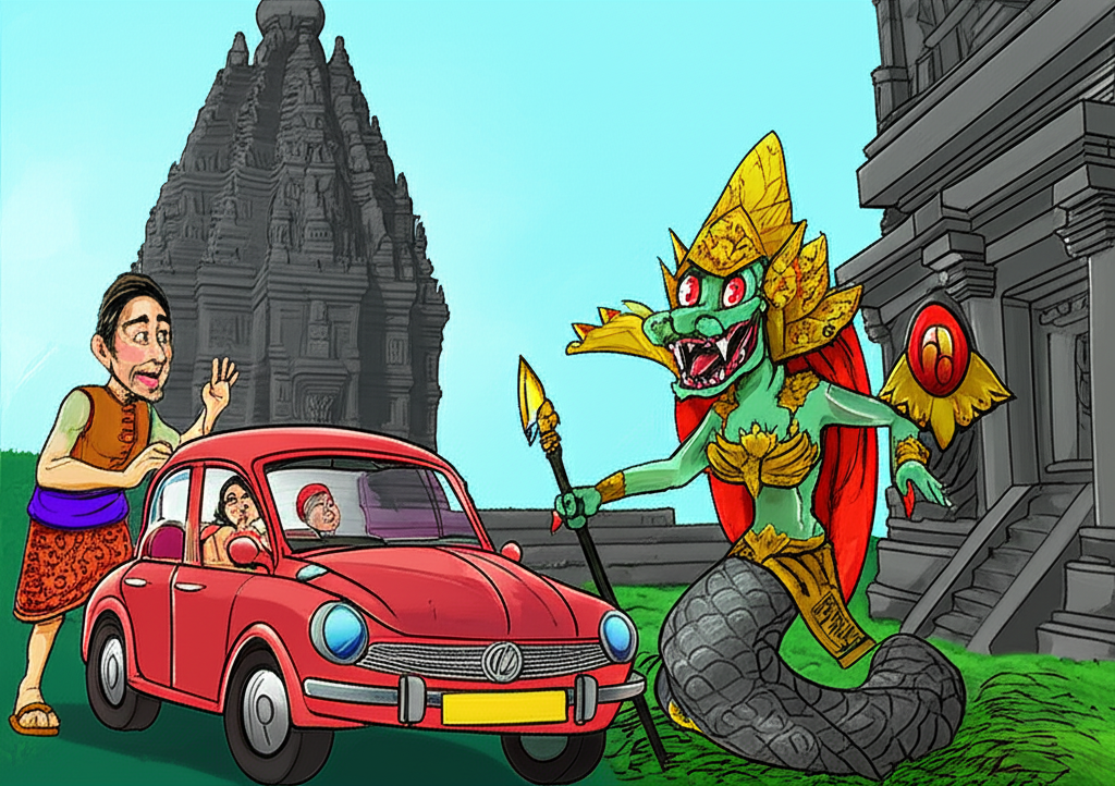 Of course. Here is a detailed, narrative-style article about the Nyai Blorong of Prambanan, structured according to your requirements.