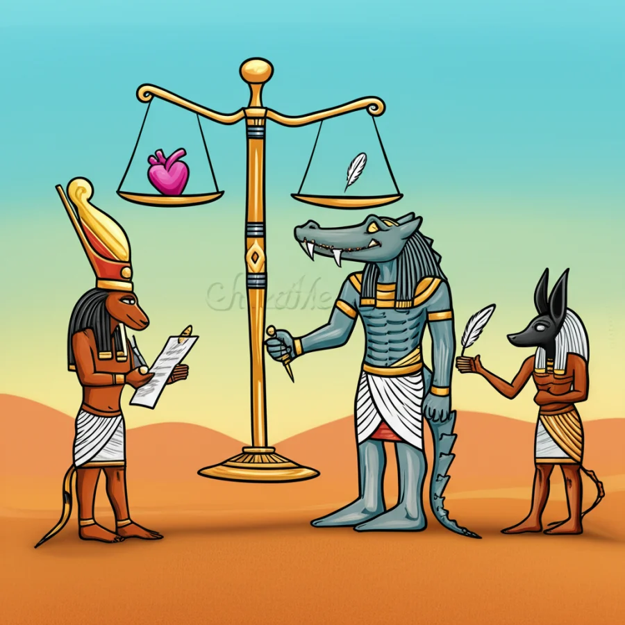 Sobek and the Trial of Weighing of the Heart