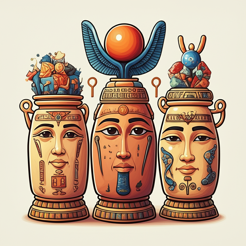 The Canopic Jars: A Gift of Osiris in Ancient Egyptian Lore