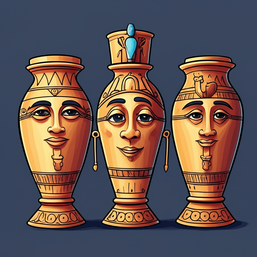 The Canopic Jars: Whispers of the Nile and the Mystery of Isis