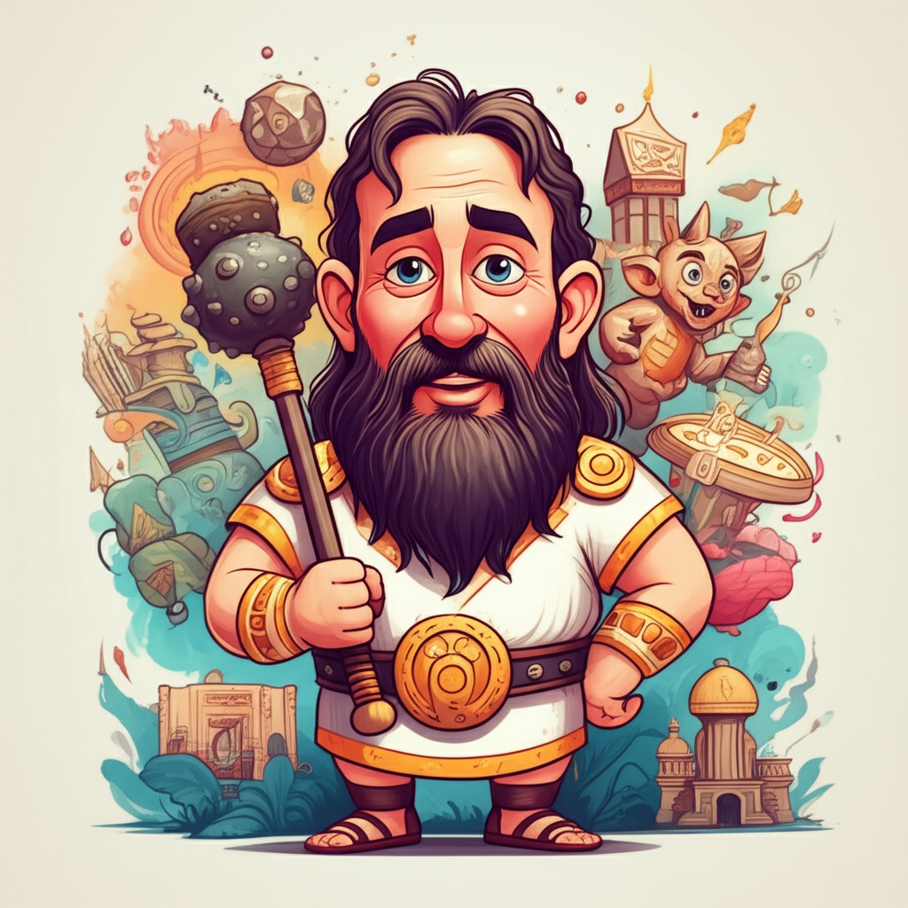 The Chronicle of Dagda and the Sacred Temple: A Tale from Ancient Eire