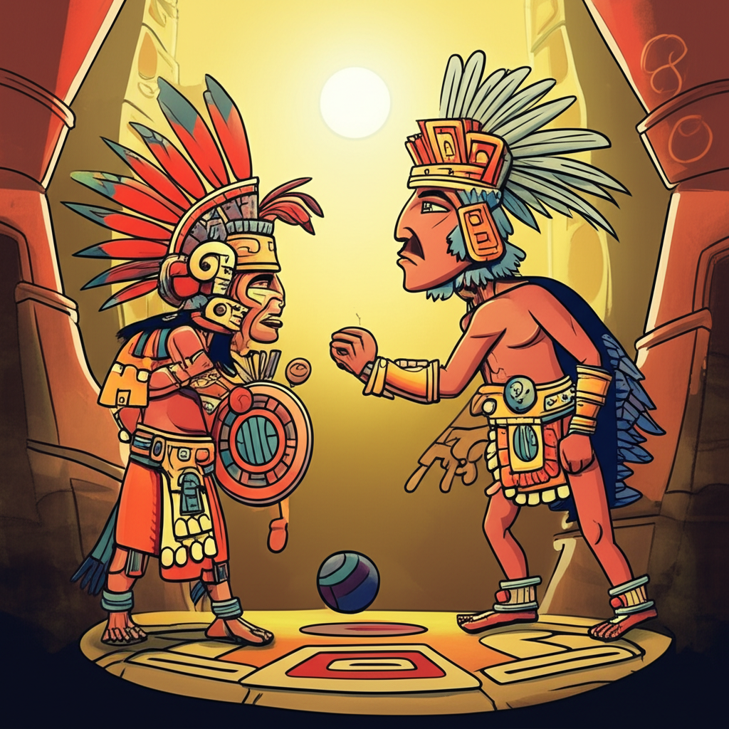 The Crimson Pact: Huitzilopochtli and the Oath of the Ballgame of the Underworld