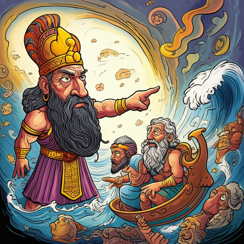 The Deluge of Ancient Echoes: Enlil and the Oath of the Great Flood