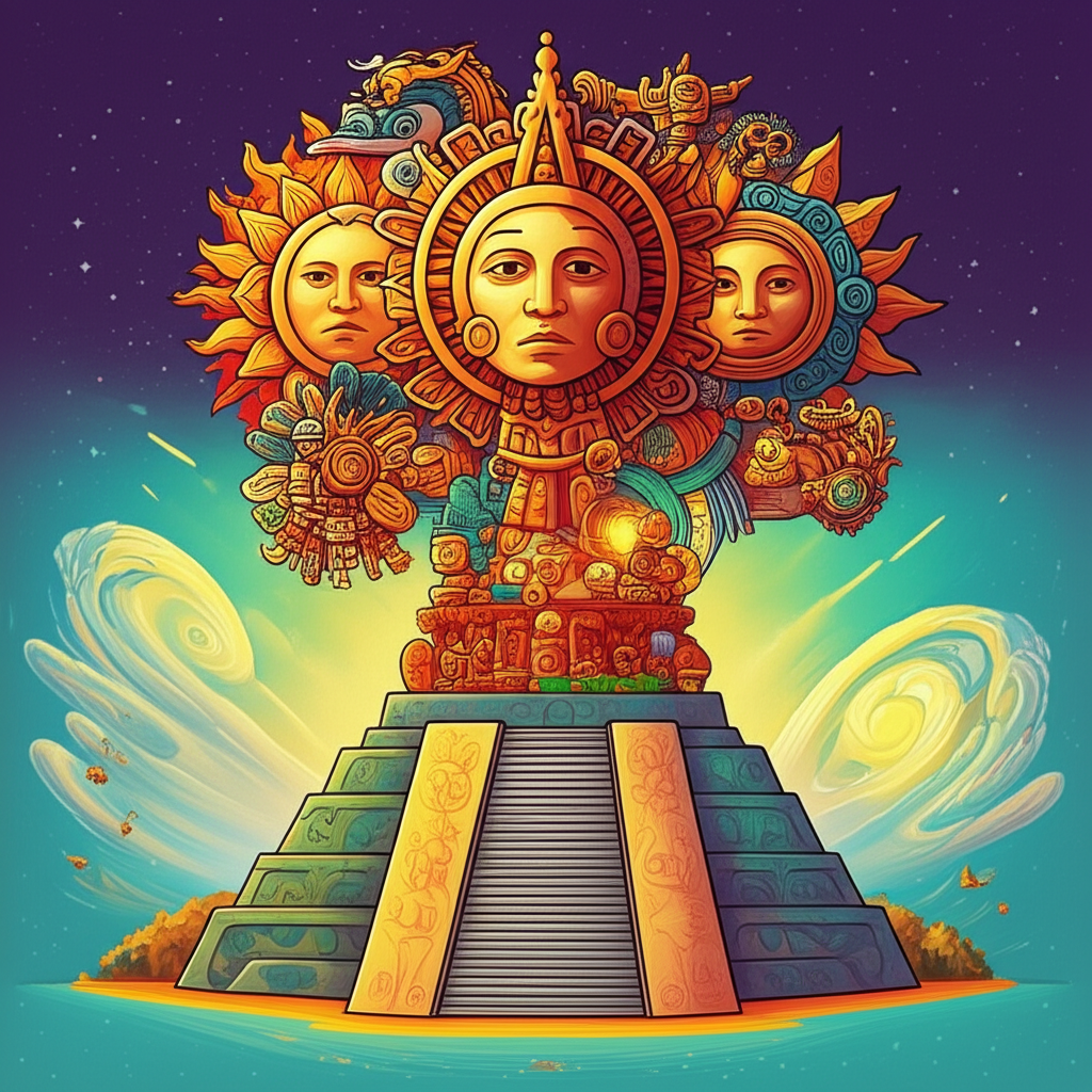 The Echoes of Time: Songs of Chichen Itza and the Five Suns