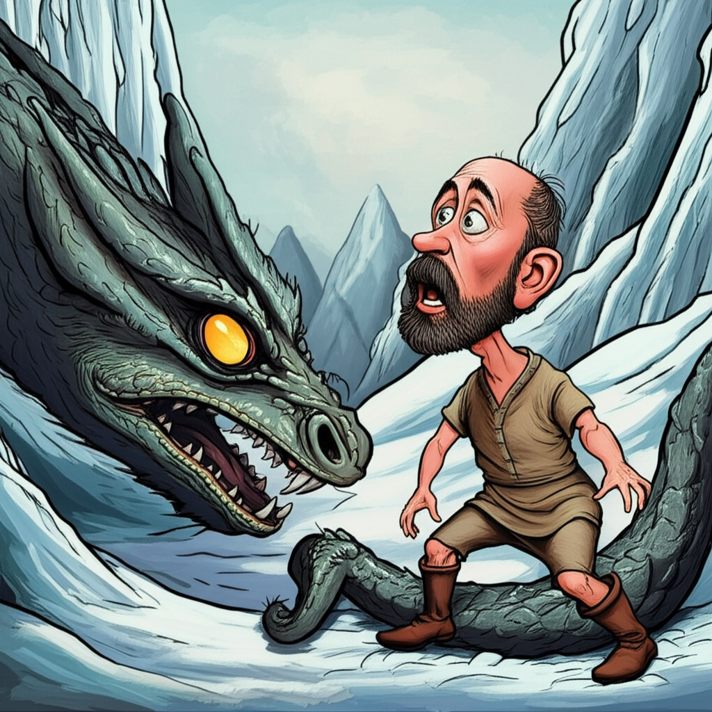 The Serpent of the Endless Mist: An Encounter with Jörmungandr in Niflheim