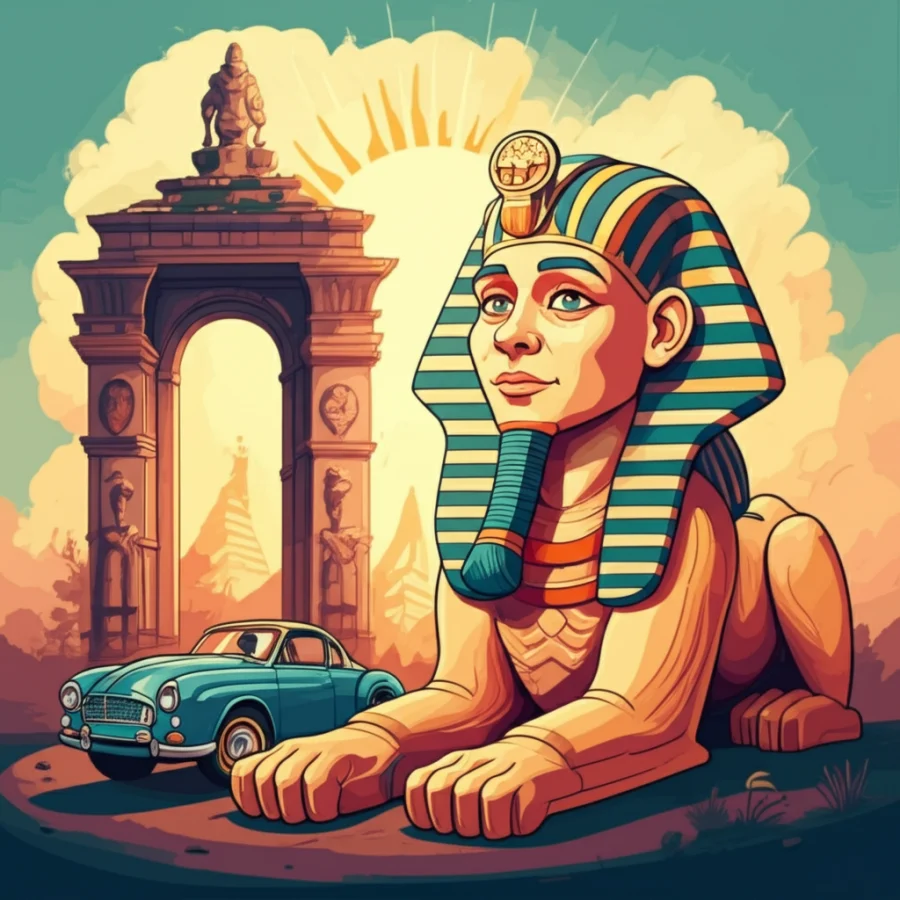 The Sphinx and the Gate of Dawn: A Tale from the Land of the Pharaohs
