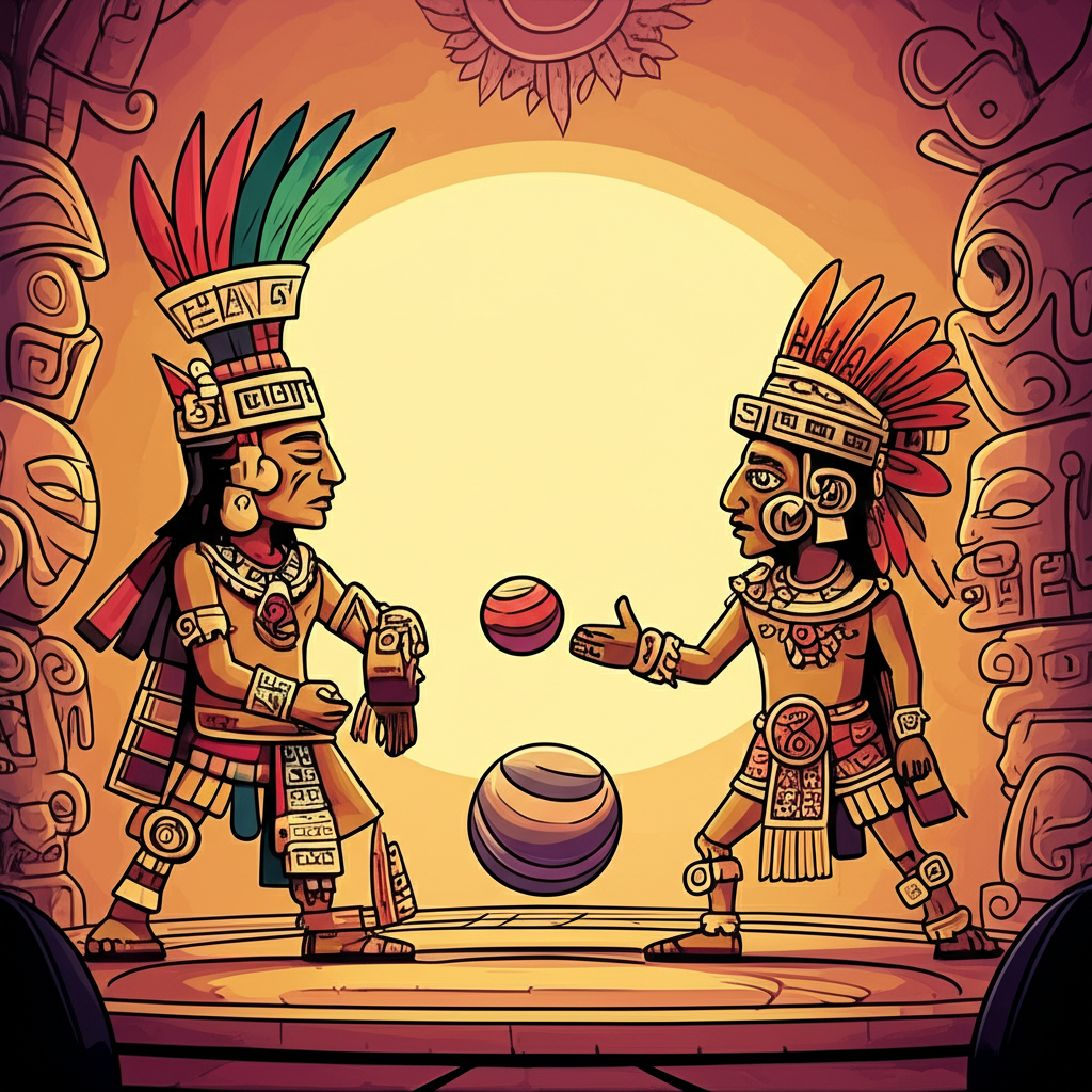 The Sun’s Fierce Heart and the Echoes of the Underworld: A Myth of Huitzilopochtli and the Ballgame