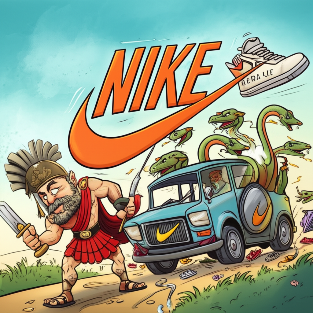 The Unyielding Spirit and the Twelve Trials: Nike and the Labors of Heracles