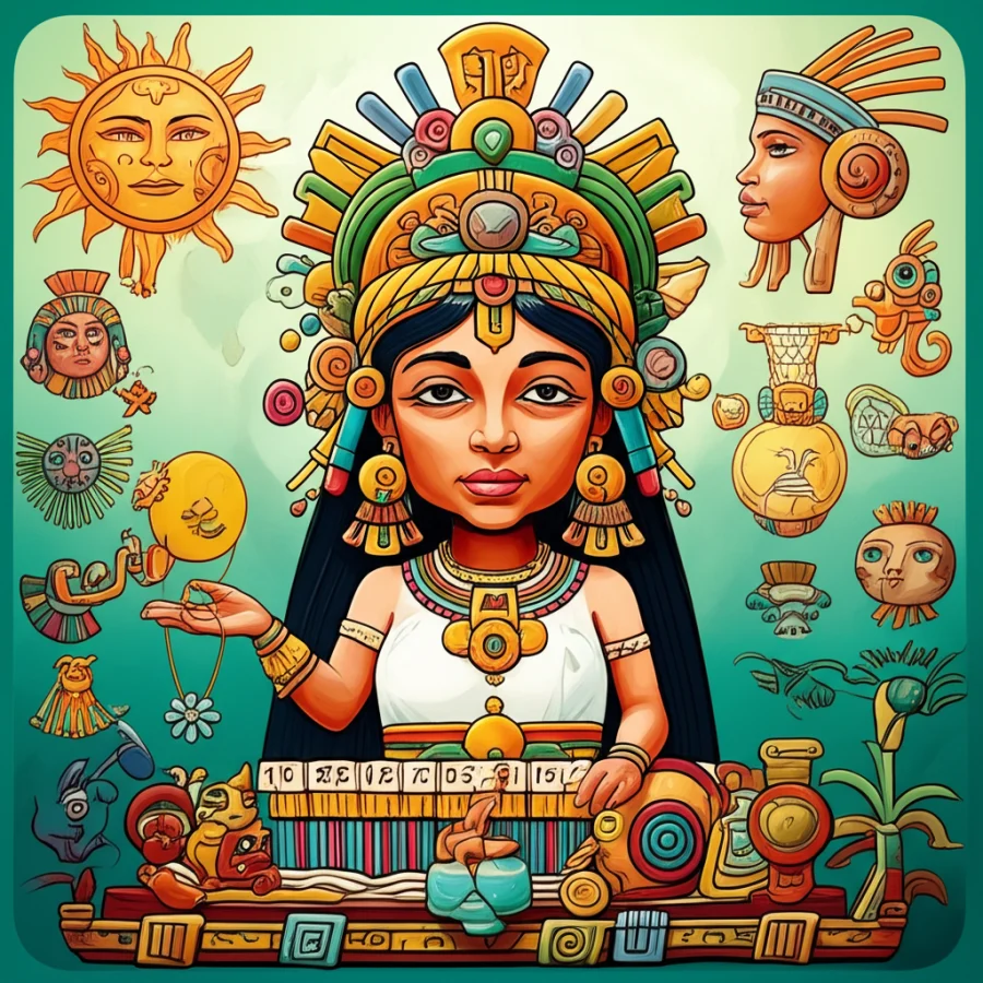 The Weaver of Worlds and the Dance of Ages: Ix Chel and the Journey of Five Suns