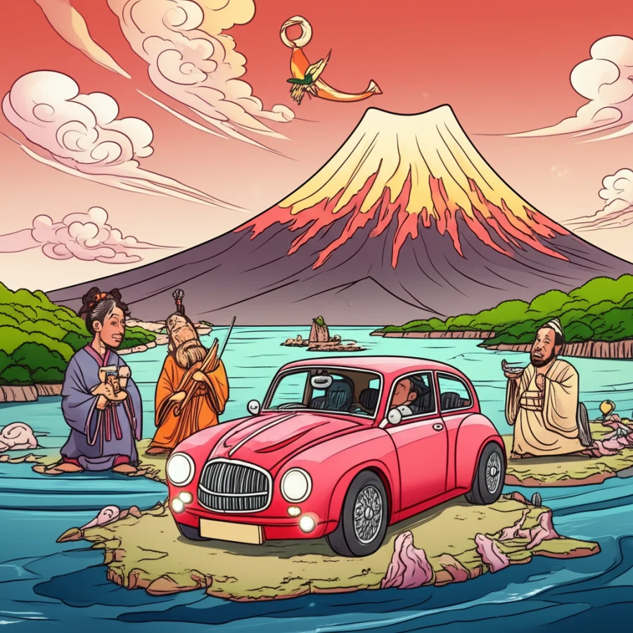The Whisper of the Mountain: A Myth of Japan’s Birth
