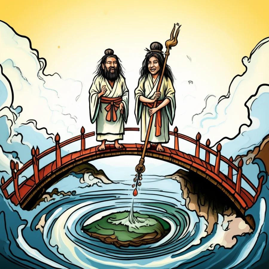 The Whispers of the Celestial Plains: The Prophecy of Takama-ga-hara and the Birth of Islands