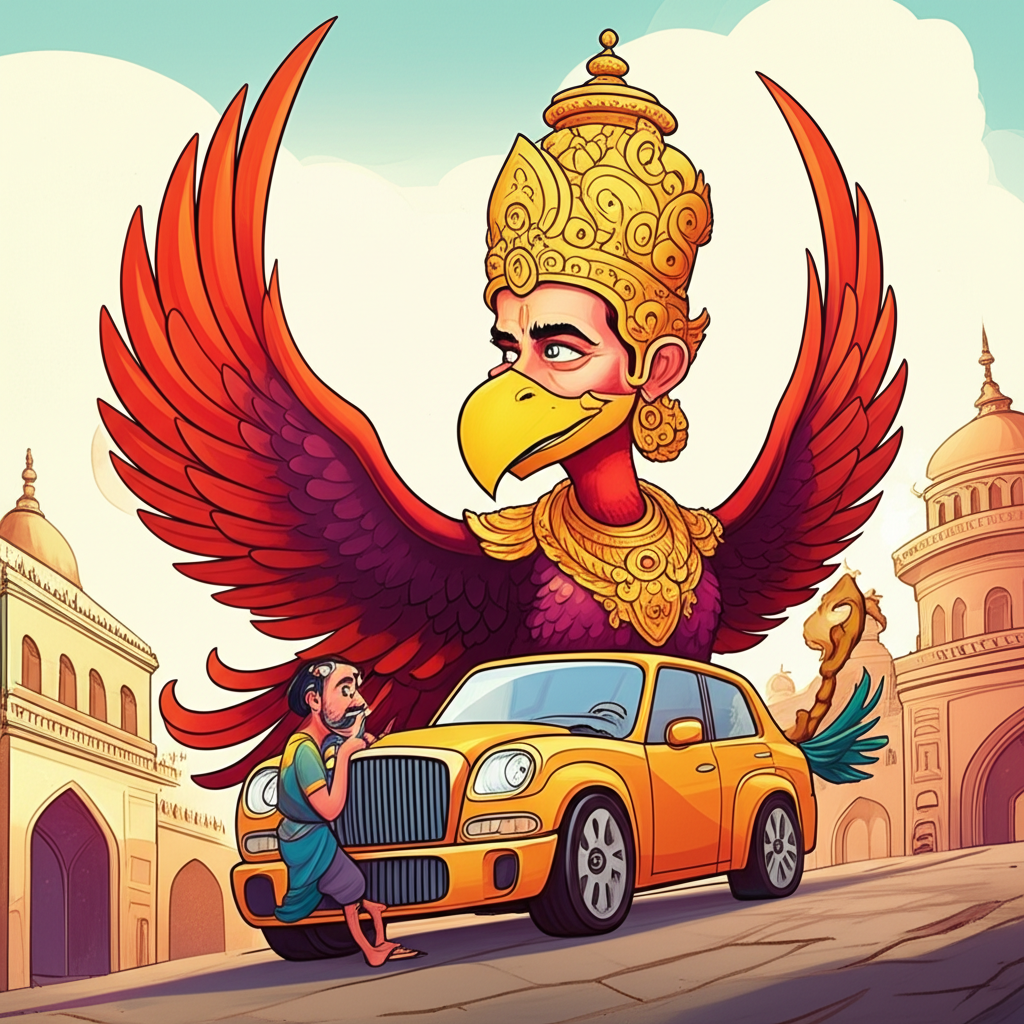 The Whispers of the Wind and the Gleam of Golden Feathers: An Encounter with the Garuda of Dvaraka