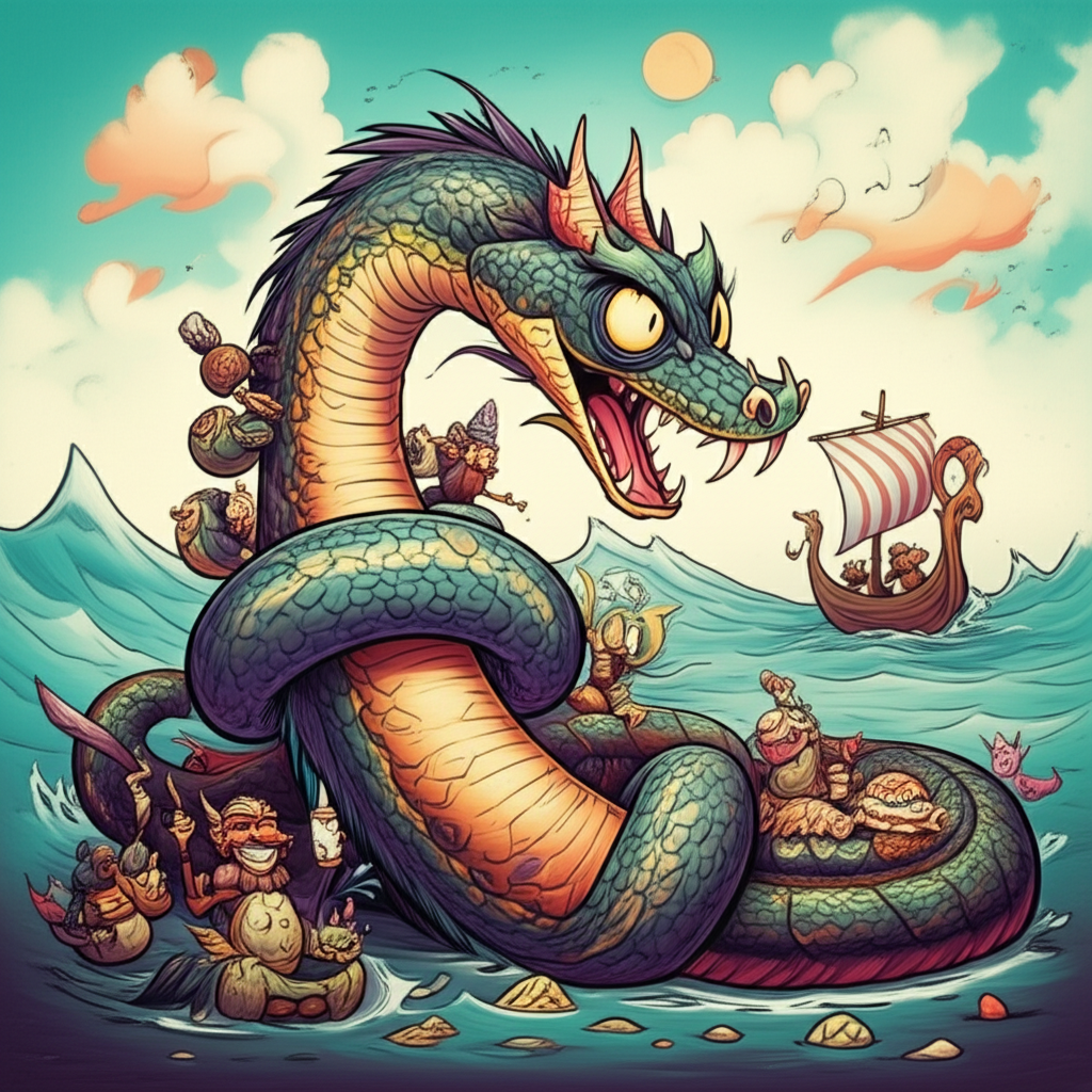 Whispers from the Frost: An Encounter with the Jörmungandr of Vanaheim