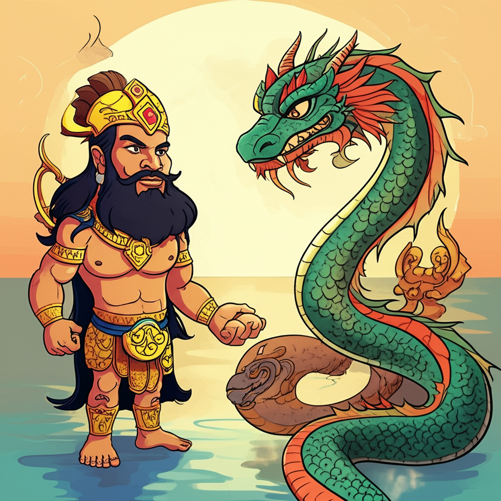 Whispers of the Celestial Dance: Bathala, Bakunawa, and the Oath of the Moon