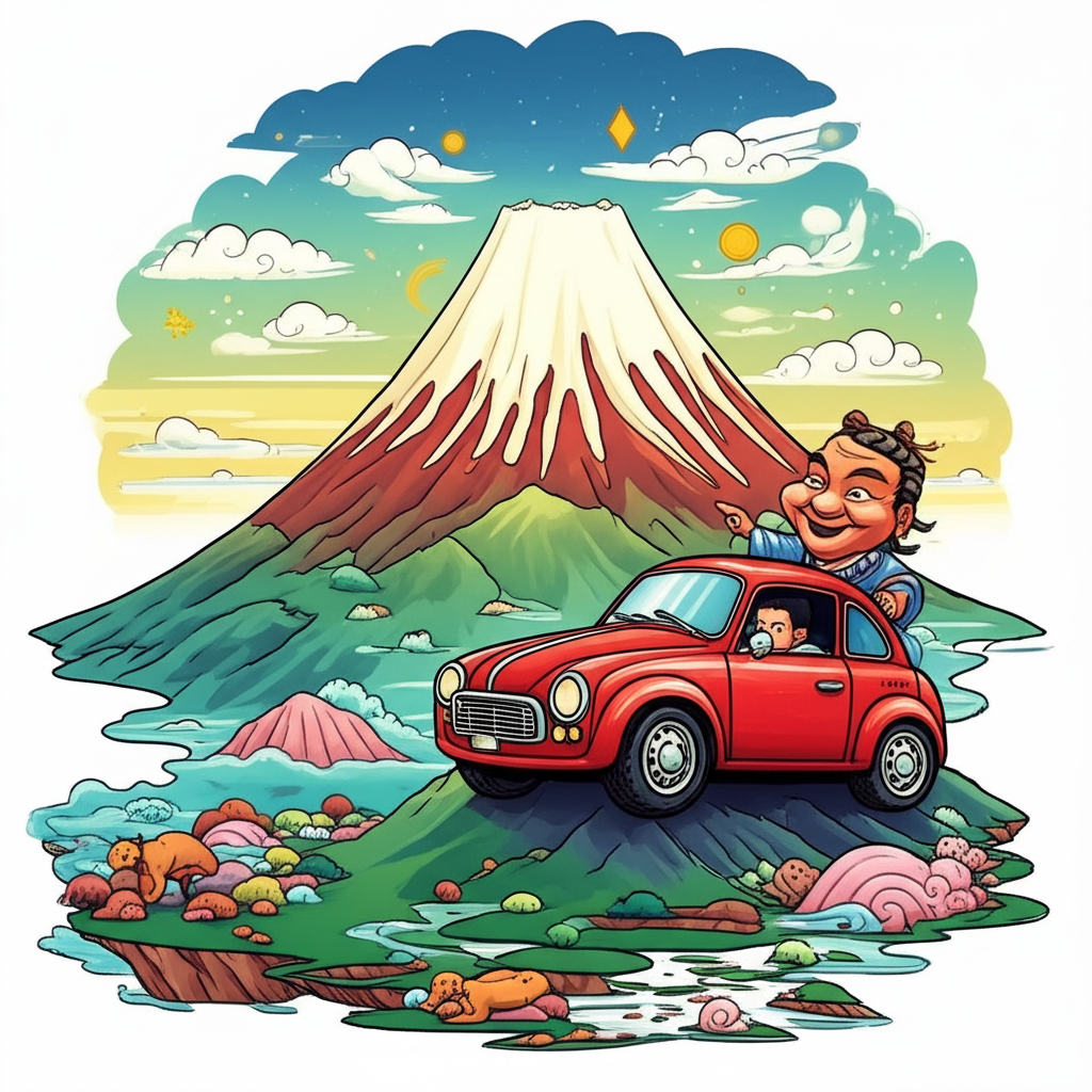 Whispers of the Earth: The Mythic Genesis of Mount Fuji